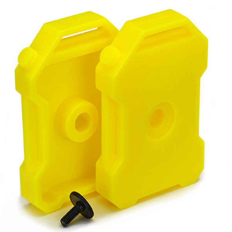 TRAXXAS FUEL CANISTERS (YELLOW) (2)/ 3x8 FCS (1)