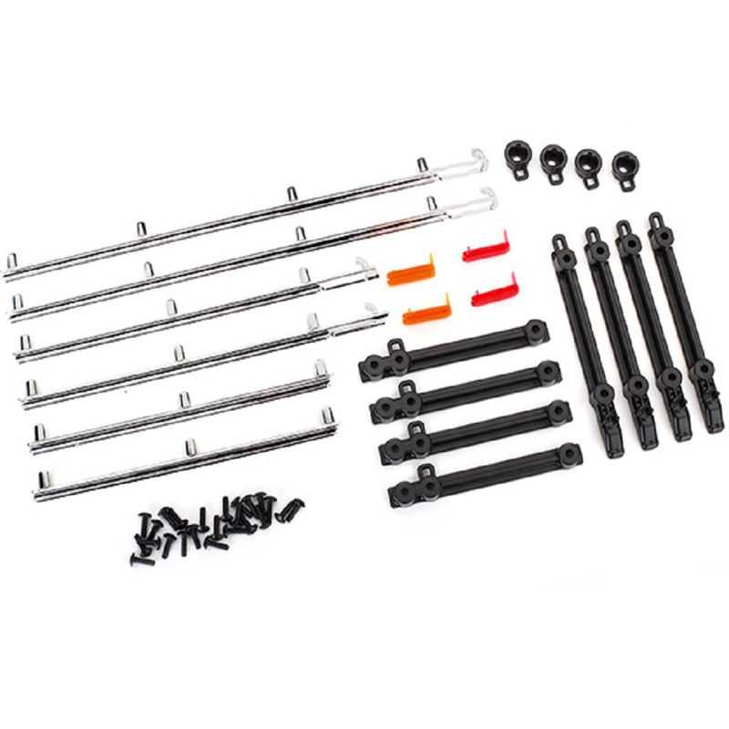 TRAXXAS SIDE TRIM L&R (CHR) RETAINERS/LED LENS