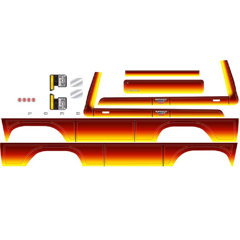 TRAXXAS DECAL SHEET BRONCO SUNSET