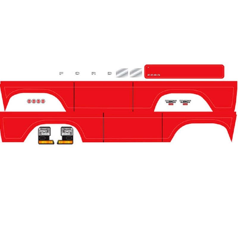TRAXXAS DECAL SHEET BRONCO RED