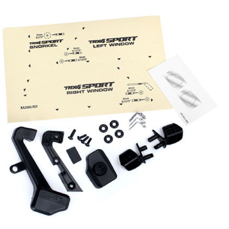TRAXXAS SPORT SIDE MIRRORS & SNORKEL - TRX4