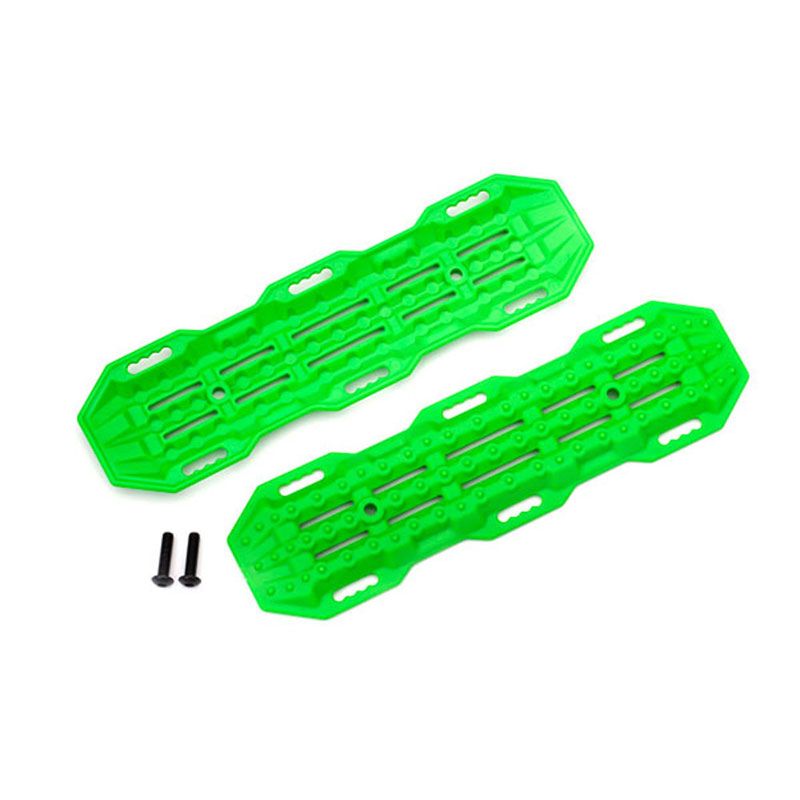 TRAXXAS TRACTION BOARDS GREEN/ MOUNTING HARDWARE