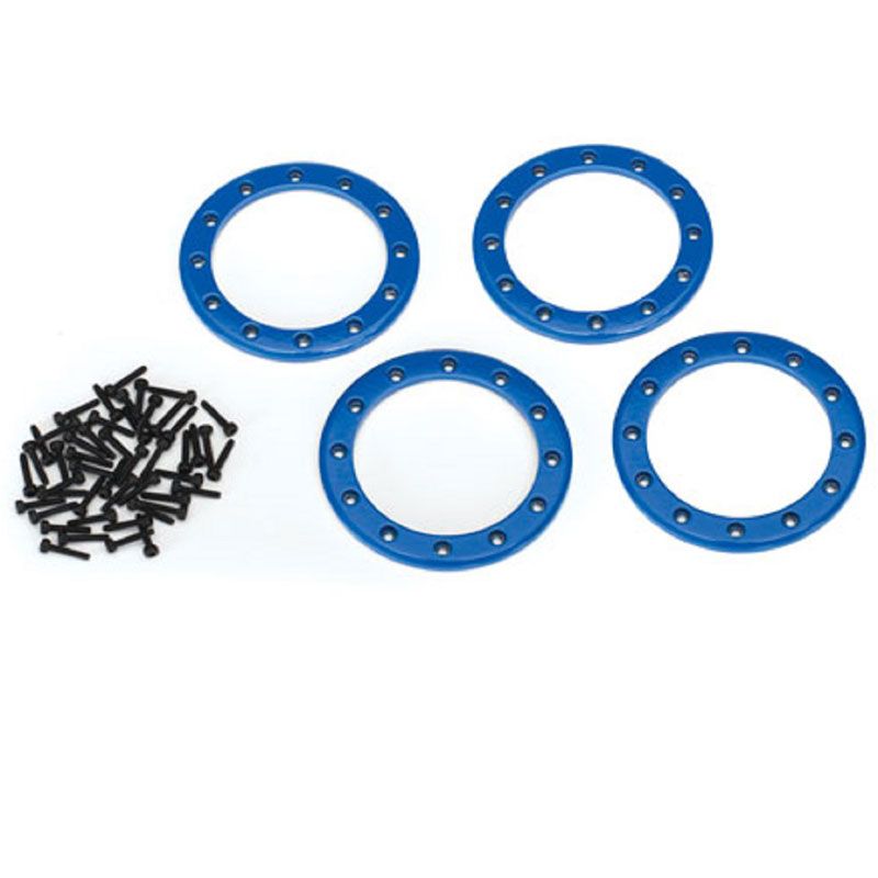 TRAXXAS BEADLOCK RINGS BLUE (2.2")