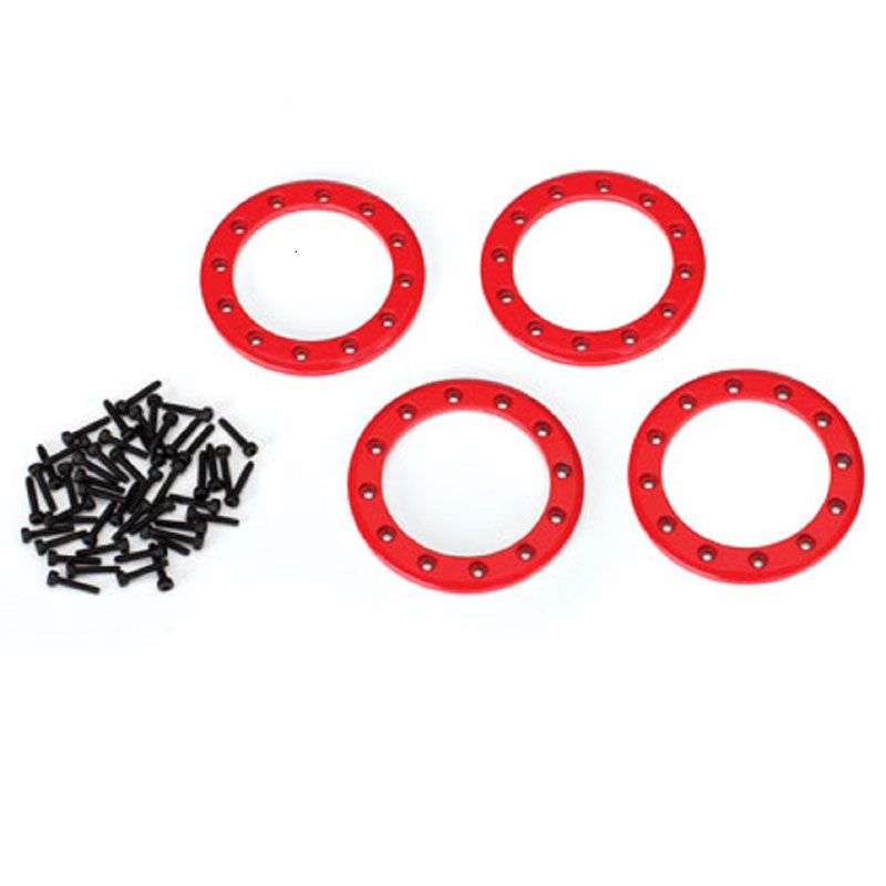 TRAXXAS BEADLOCK RINGS RED (1.9")
