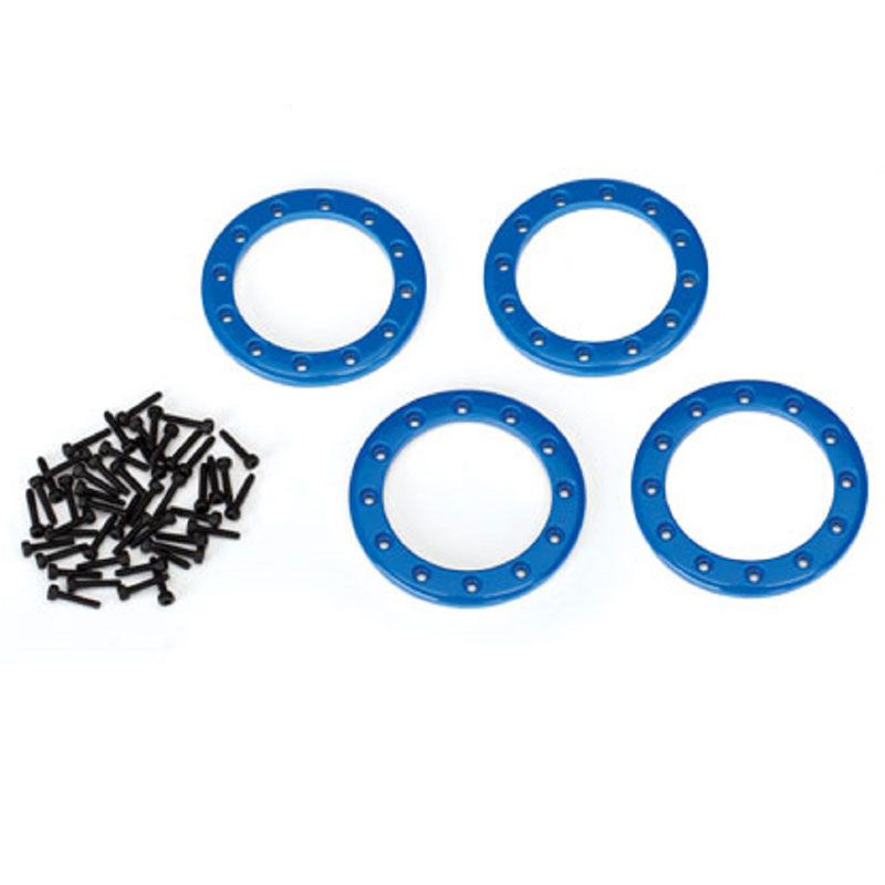 TRAXXAS BEADLOCK RINGS BLUE (1.9")