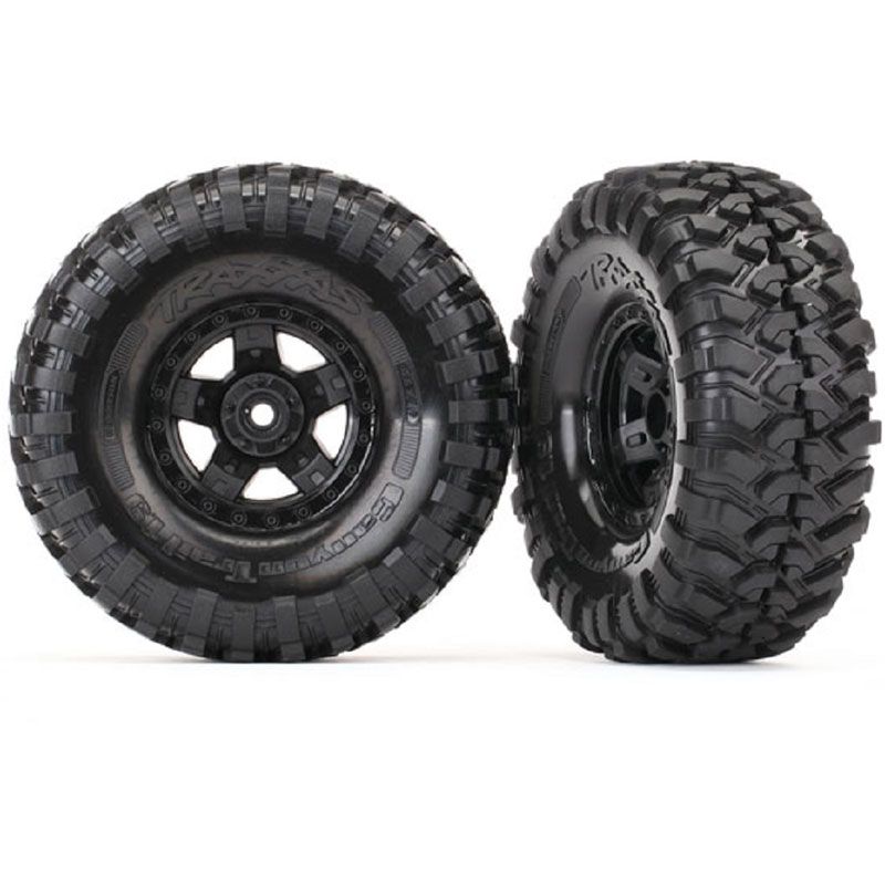 TRAXXAS TIRES & WHEELS ASS GLUED TRX-4 SPORT (2)