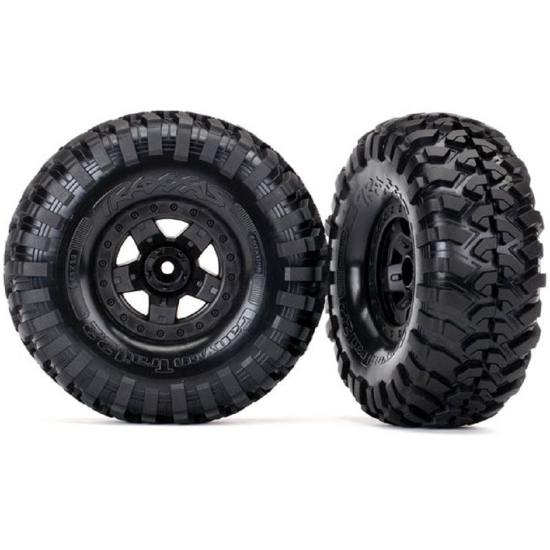 TRAXXAS TIRES & WHEELS ASS GLUED TRX-4 SPORT (2)