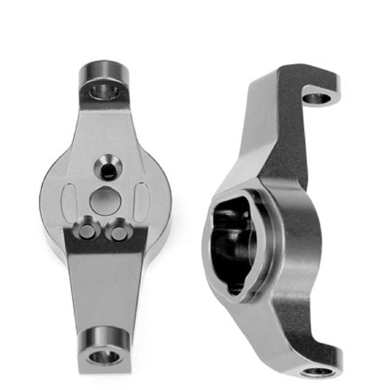 TRAXXAS CASTER BLOCKS 6061-T6 ALUM CHARCOAL GRAY-ANOD L&R