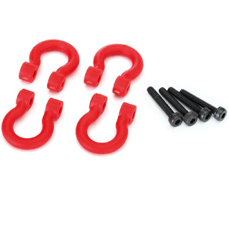 TRAXXAS BUMPER D-RINGS RED (F OR R)