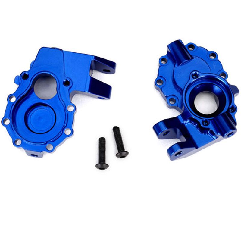 TRAXXAS PORTAL HOUSINGS INNER FRONT 6061-T6 ALUM BLUE-ANOD (2)