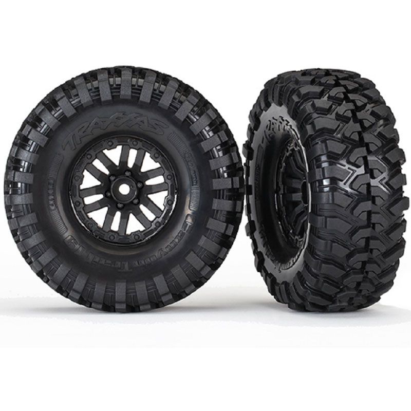 TRAXXAS TIRES & WHEELS ASS GLUED (2)