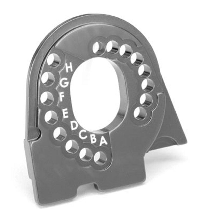 TRAXXAS MOTOR MOUNT PLATE TRX-4 6061-T6 ALUM CHARCOAL GRAY-ANOD