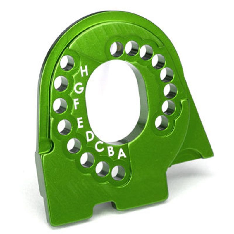 TRAXXAS MOTOR MOUNT PLATE TRX-4 6061-T6 ALUM GREEN-ANOD