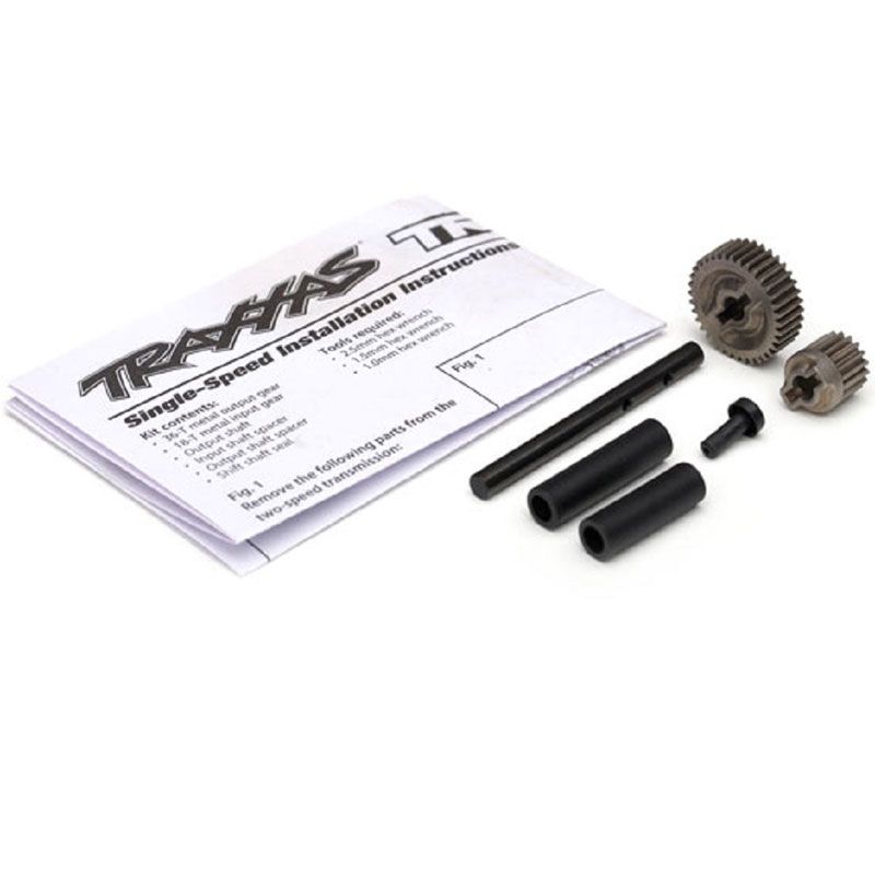 TRAXXAS TRANSMISSION GEARS SINGLE SPEED METAL