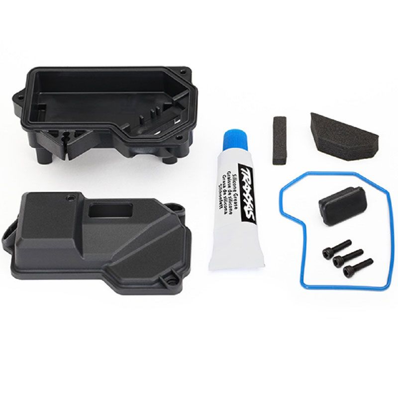 TRAXXAS BOX RECEIVER (SEALED)MOUNTCOVERPLUG