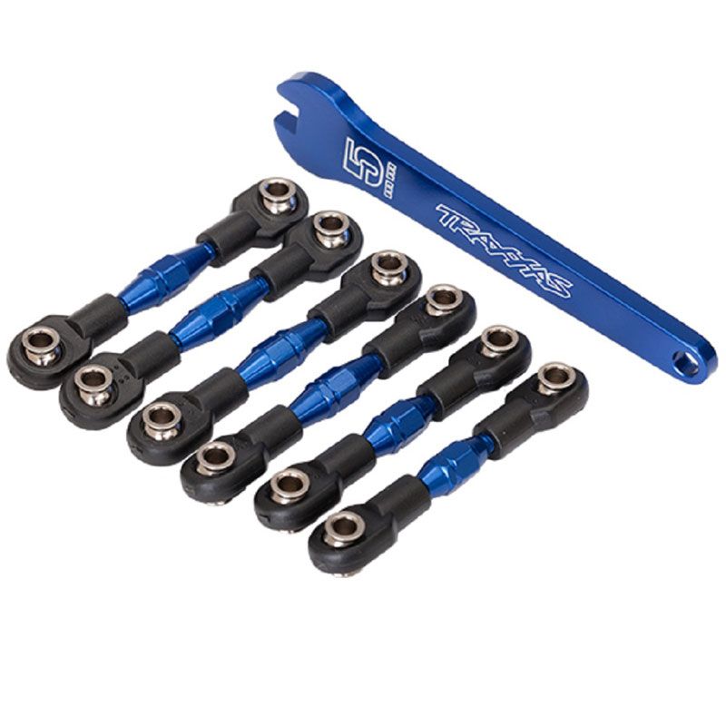 TRAXXAS TURNBUCKLES ALUMIN BLUE-ANOD
