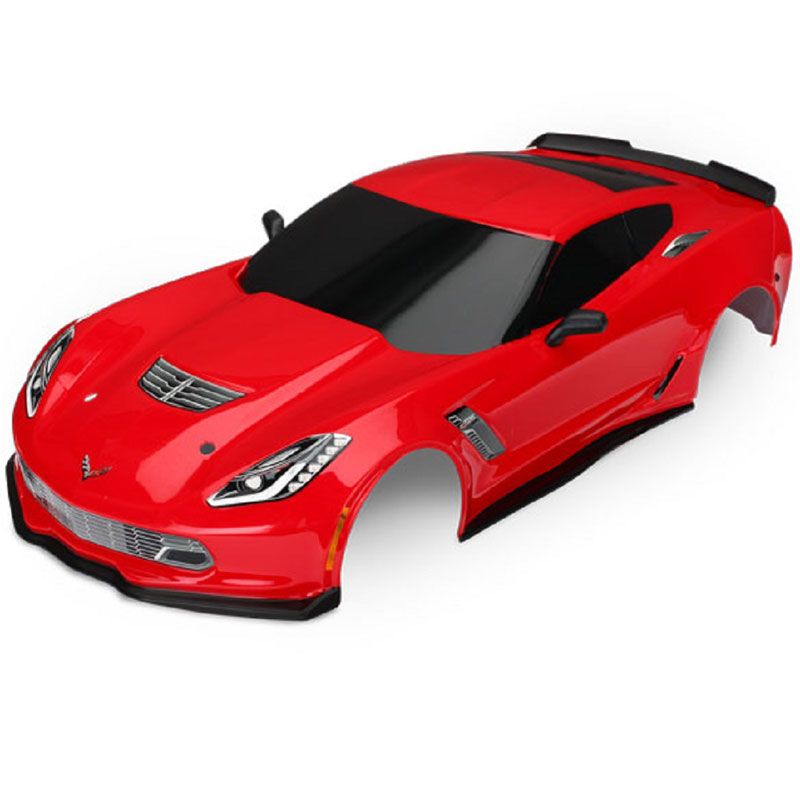 TRAXXAS BODY CHEVROLET CORVETTE Z06 RED