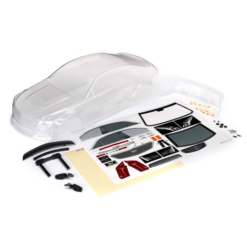 TRAXXAS BODY CADILLAC CTS-V CLEAR DECALS