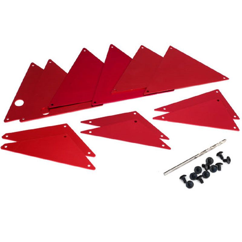 TRAXXAS TUBE CHASSIS INNER PANELS ALUM RED