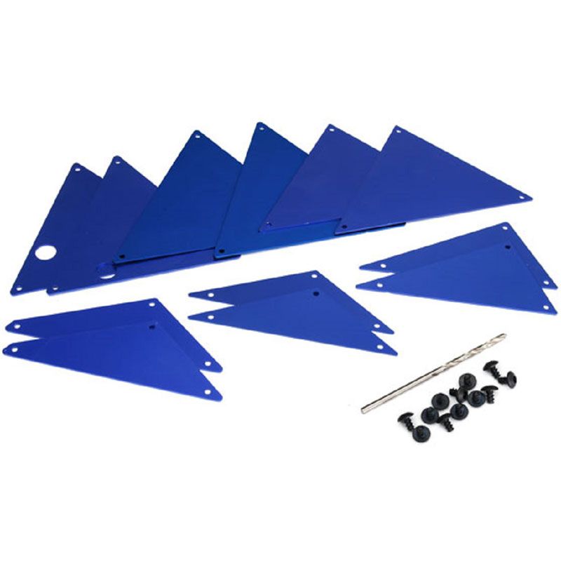 TRAXXAS TUBE CHASSIS INNER PANELS ALUM BLUE