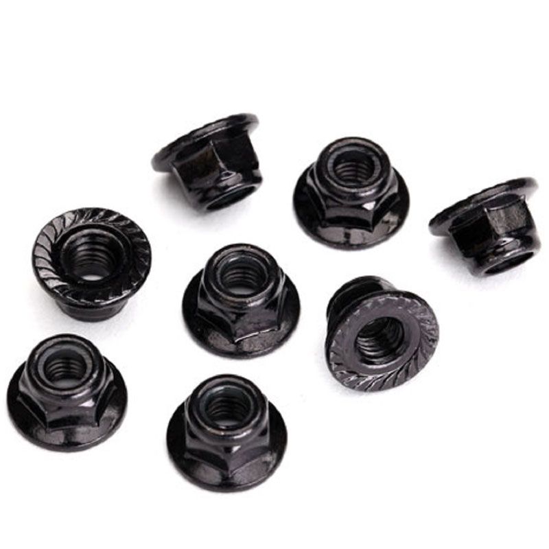 TRAXXAS NUTS 5MM FLANGED NYLON LOCKING (8)