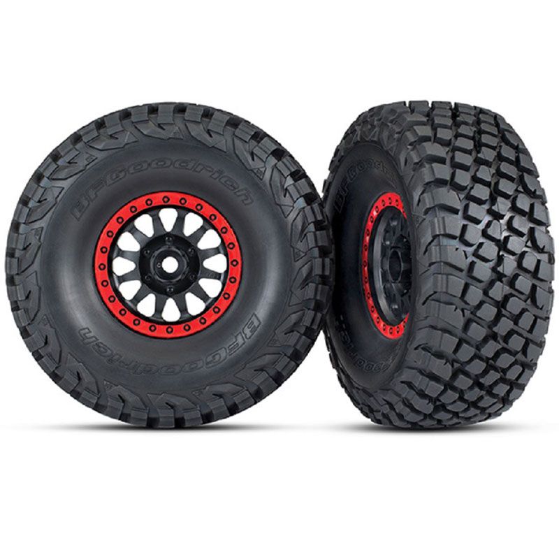 TRAXXAS T&WHLS ASSEMB GLUED MTHD RACE