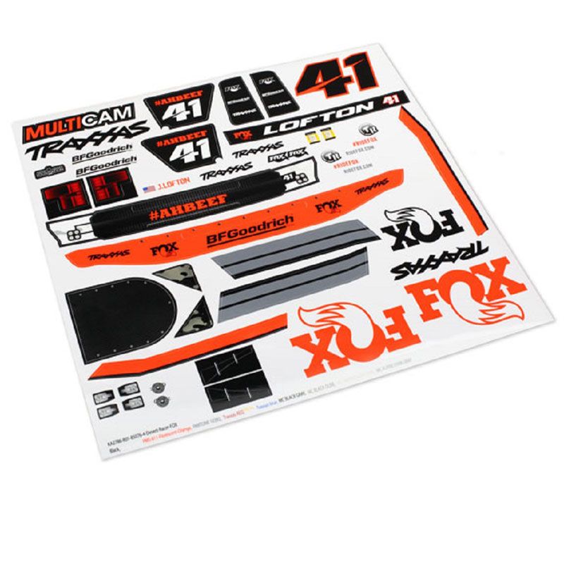 TRAXXAS DECALS UNLIMITED DESERT RACER FOX EDITION