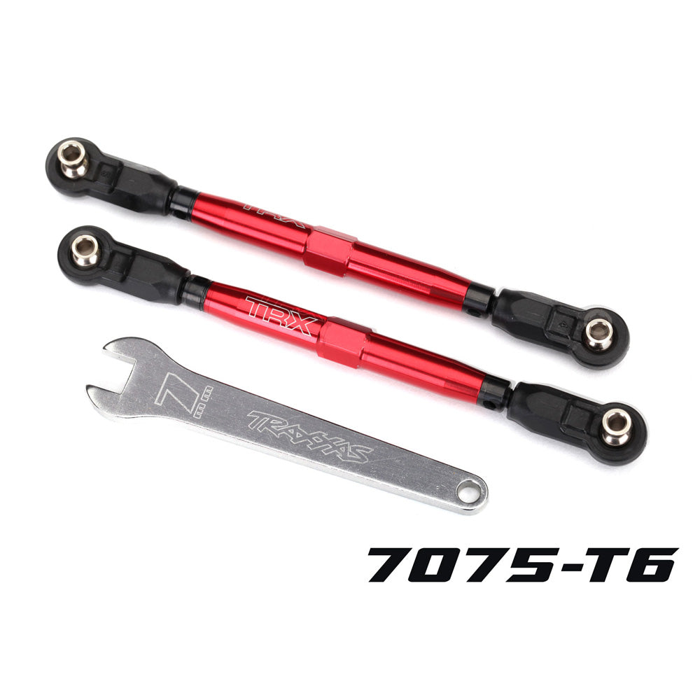 TRAXXAS TUBES 102 MM RED ALUMINUM TOE LINKS (2)