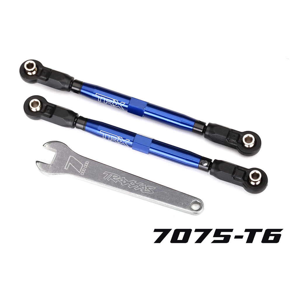 TRAXXAS TUBES 102 MM BLUE ALUMINUM TOE LINKS (2)