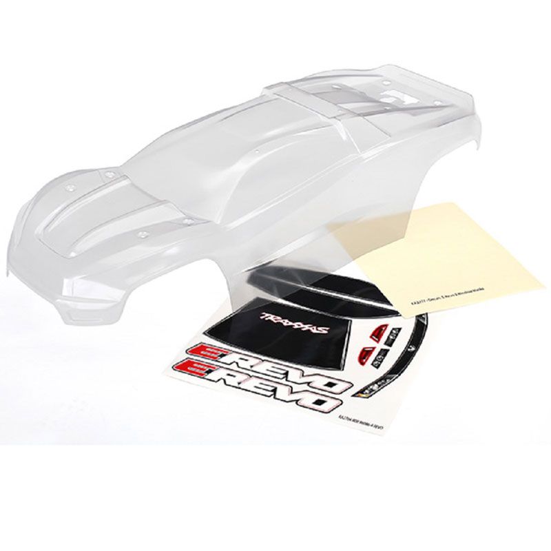 TRAXXAS BODY E-REVO (CLEAR REQ PAINT)