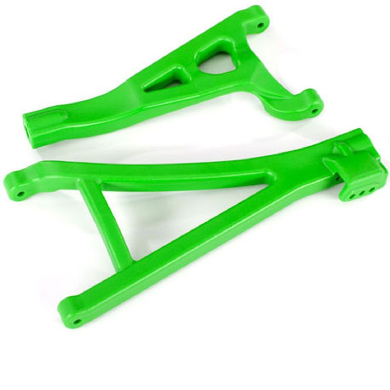 TRAXXAS SUSPENSION ARMS GREEN FRONT (RIGHT) HEAVY DUTY UPPER (1)/ LOWER (1)