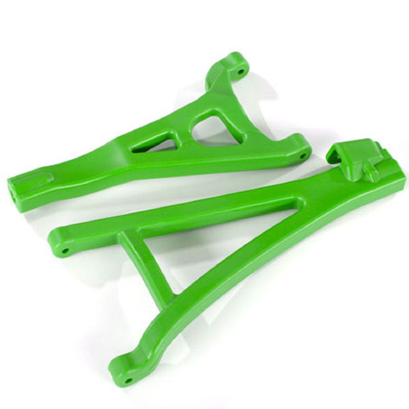TRAXXAS SUSPENSION ARMS GREEN FRONT (LEFT) HEAVY DUTY UPPER (1)/ LOWER (1)