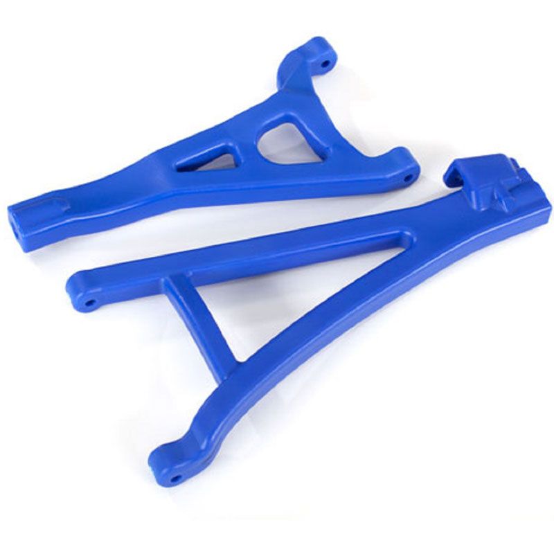 TRAXXAS SUSPENSION ARMS BLUE FRONT (LEFT) HEAVY DUTY UPPER (1)/ LOWER (1)