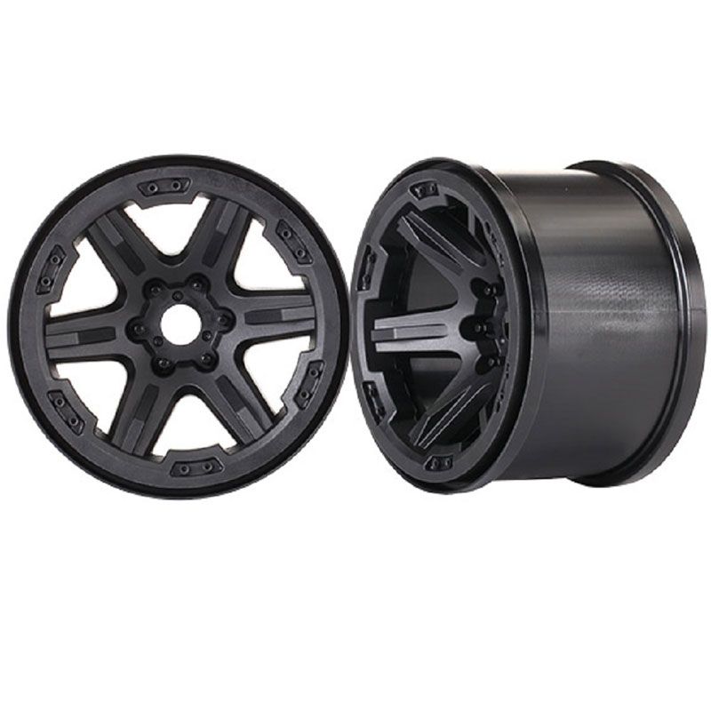 TRAXXAS WHEELS 3.8' (BLACK) (2)