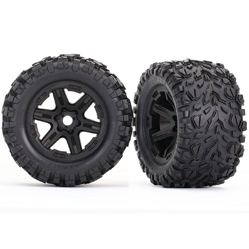 TRAXXAS TIRES & WHEELS ASSEMBLED GLUED