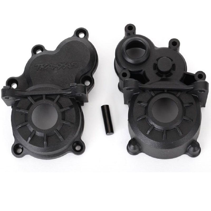 TRAXXAS GEARBOX HALVES (F&R)/ IDLER GEAR SHFT