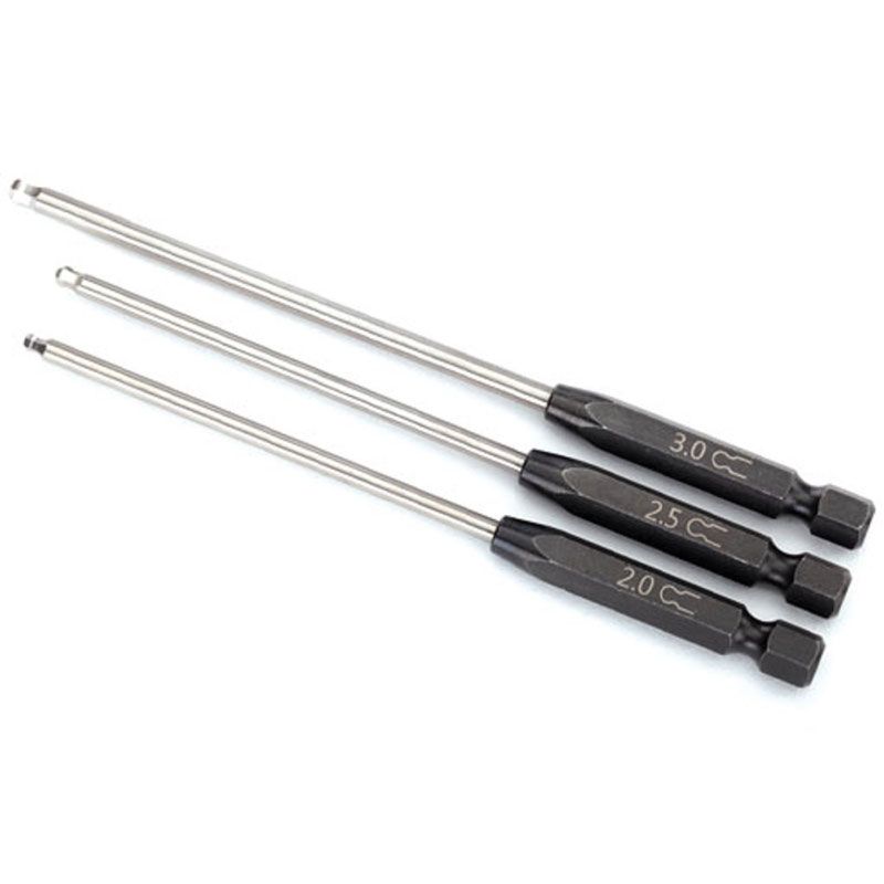 TRAXXAS SPEED BIT SET HEX DRIVER 3-PIECE BALL-END (2.0MM 2.5MM 3.0MM) 1/4' DRIVE