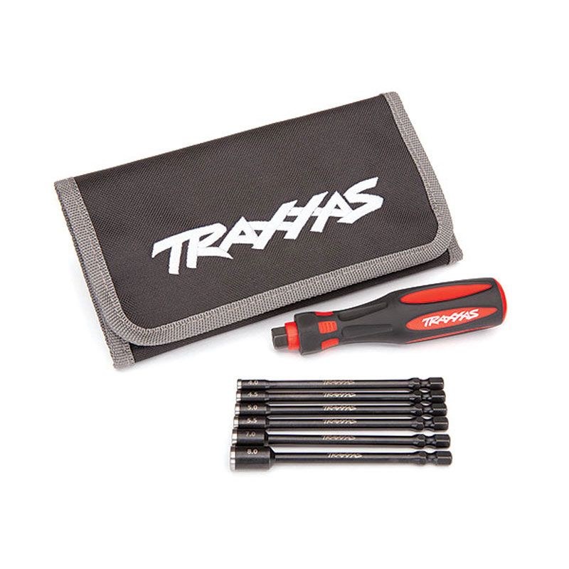 TRAXXAS SPEED BITS COMPLETE NUT DRIVER SET WITH POUCH 1/4 "DRIVE"