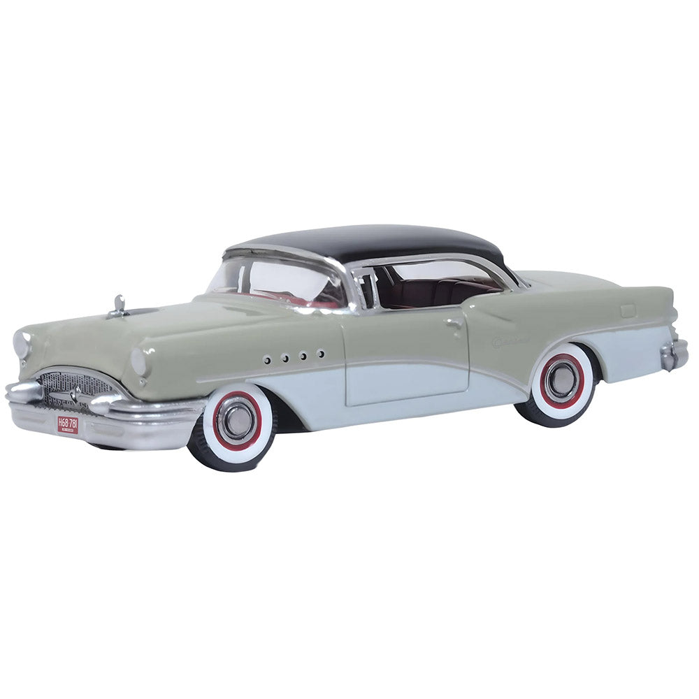 OXFORD 1/87 BUICK CENTURY 1955 CARLSBAD - BLACK/WINDSOR GREY/DOVER WHITE