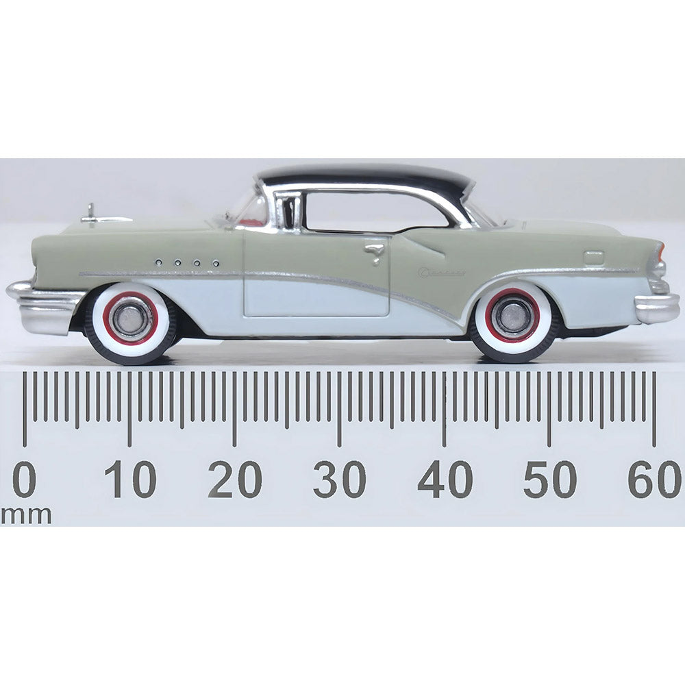OXFORD 1/87 BUICK CENTURY 1955 CARLSBAD - BLACK/WINDSOR GREY/DOVER WHITE