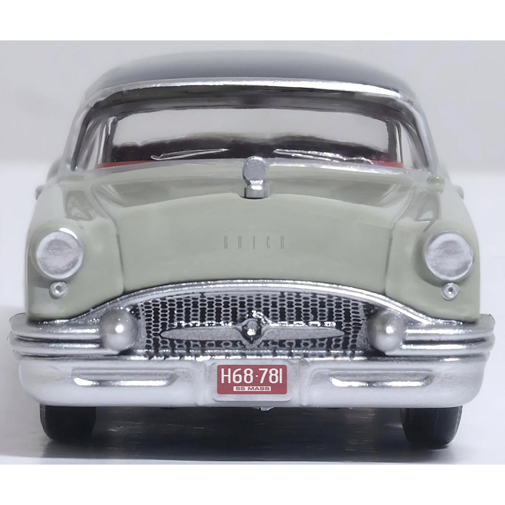 OXFORD 1/87 BUICK CENTURY 1955 CARLSBAD - BLACK/WINDSOR GREY/DOVER WHITE