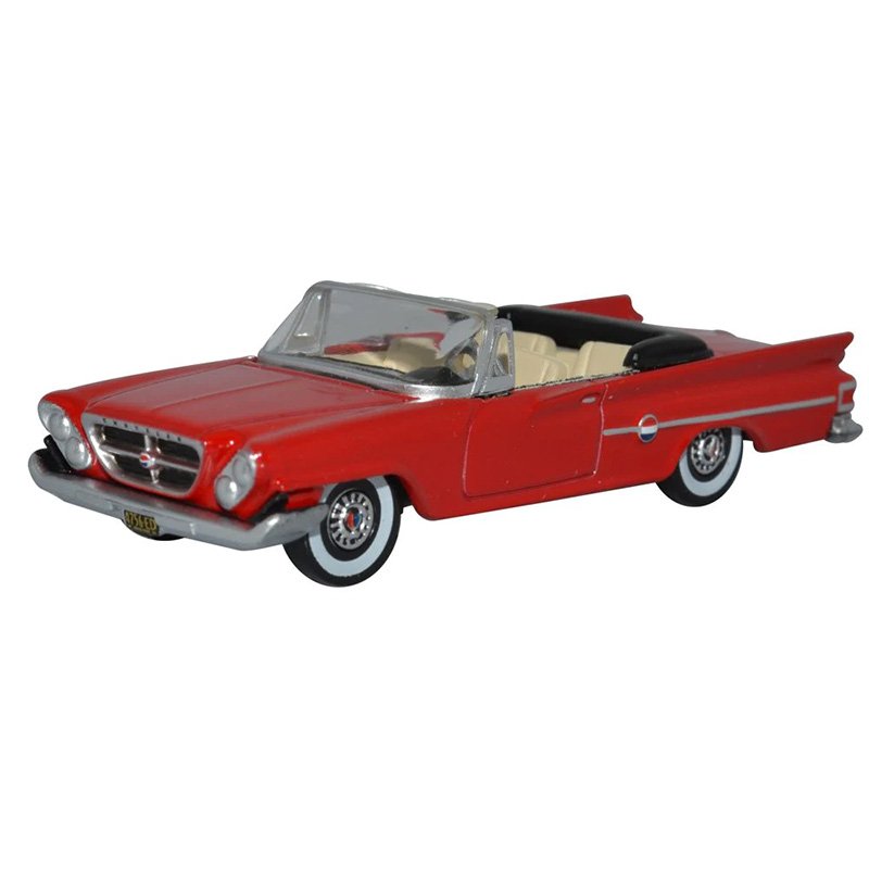 OXFORD 1/87 CHRYSLER 300 CONVERTIBLE 1961 OPEN - MARDI GRAS RED