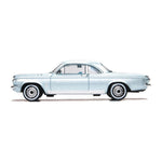 OXFORD 1/87 CHEVROLET CORVAIR COUPE 1963 - SATIN SILVER