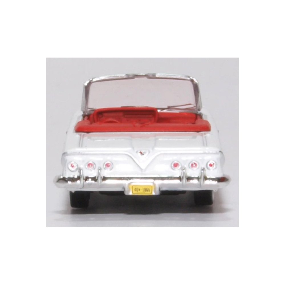 OXFORD 1/87 CHEVROLET IMPALA 1961  - WHITE /ROMAN RED