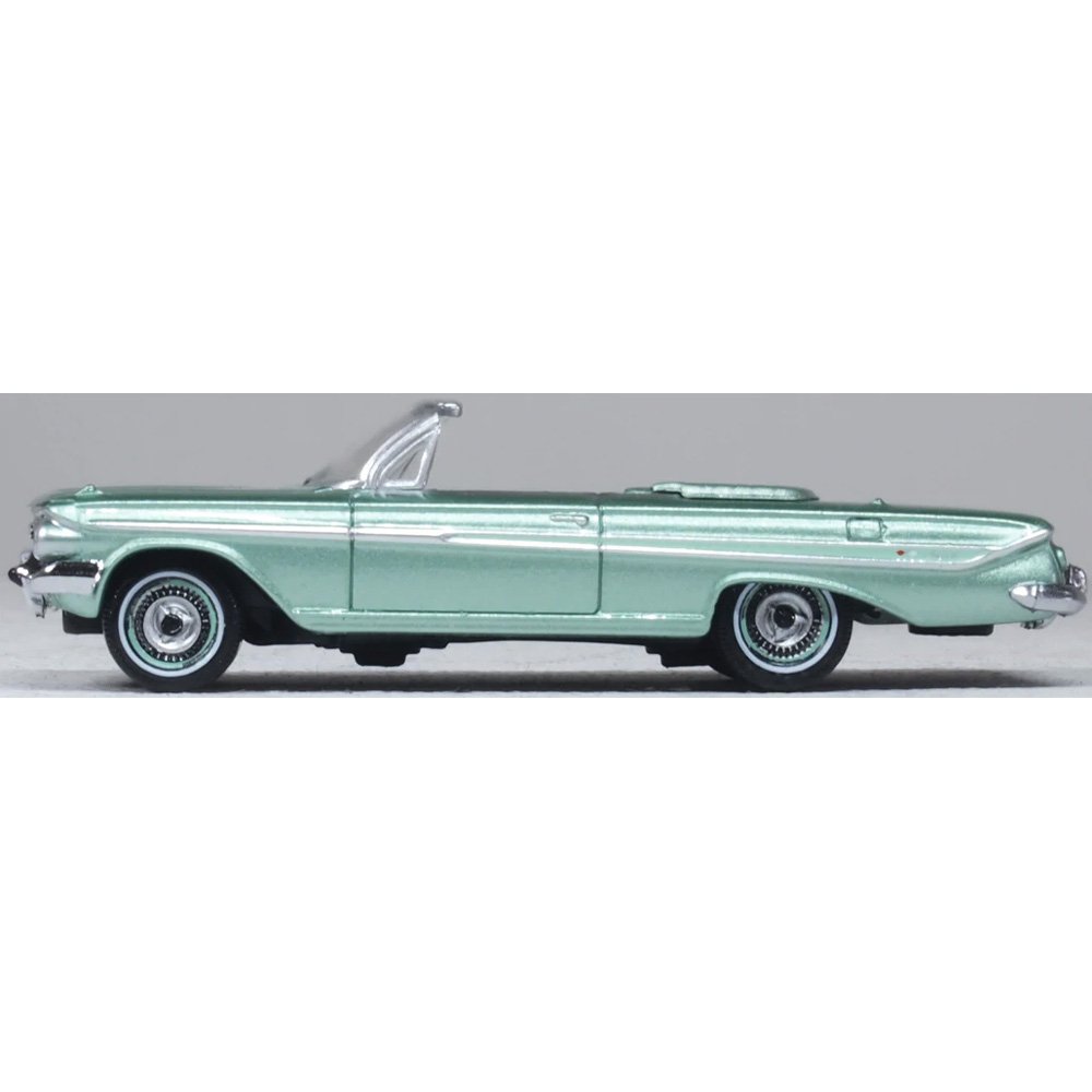 OXFORD 1/87 CHEVROLET IMPALA CONVERTIBLE 1961 - ARBOR GREEN