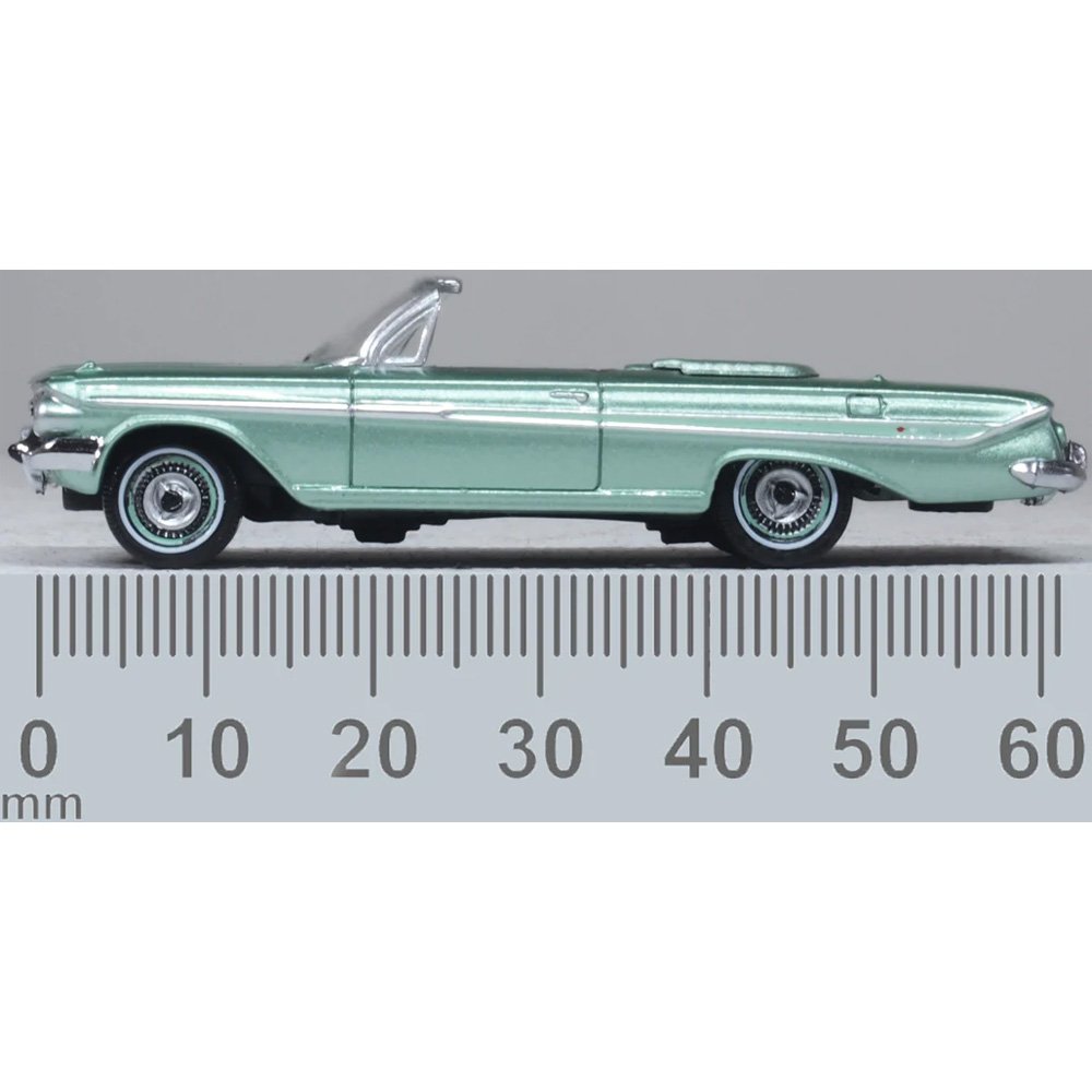 OXFORD 1/87 CHEVROLET IMPALA CONVERTIBLE 1961 - ARBOR GREEN