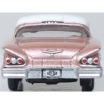 OXFORD 1/87 CHEVROLET IMPALA SPORT COUPE 1958 - CAY CORAL/WHITE