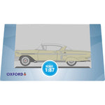 OXFORD 1/87 CHEVROLET IMPALA SPORT COUPE 1958 - COLONIAL CREAM/SNOWCREST WHITE