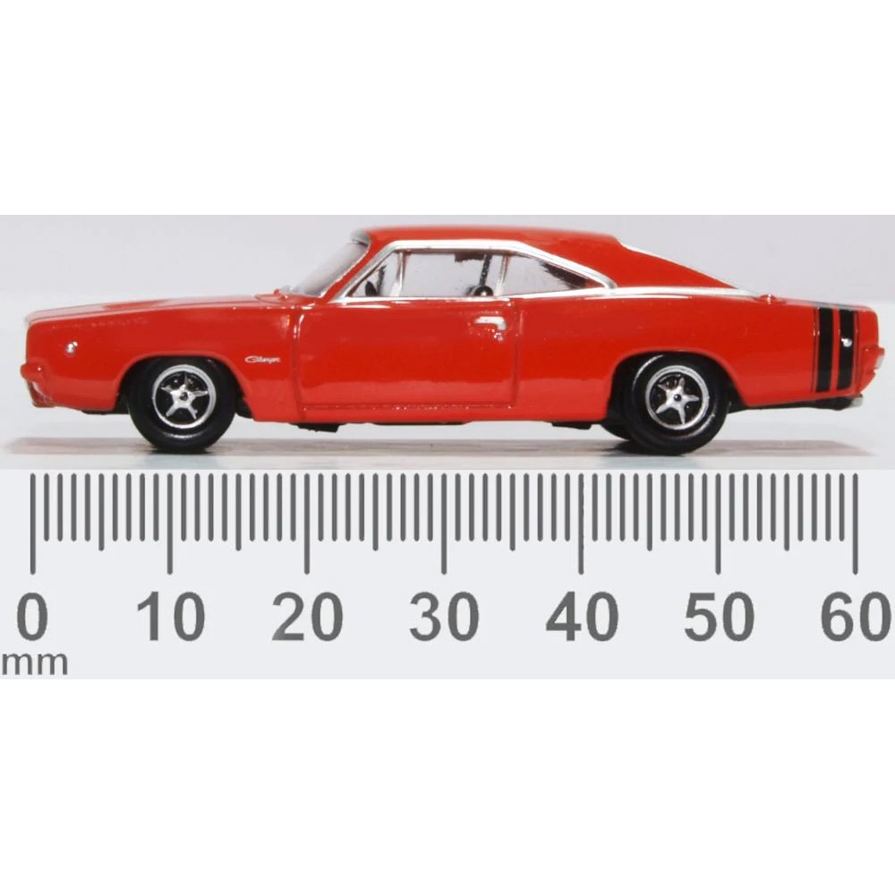 OXFORD 1/87 DODGE CHARGER 1968 - BRIGHT RED