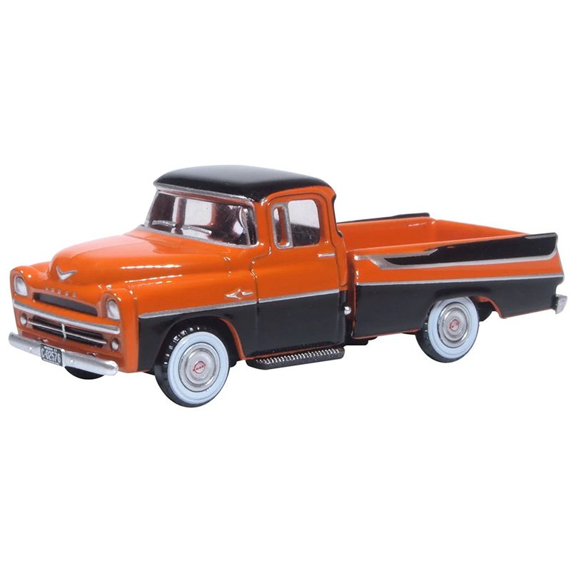 OXFORD 1/87 DODGE D100 PICK UP 1957 - OMAHA ORANGE/JEWEL BLACK